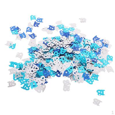 Age 18th Birthday Anniversary Wedding Sprinkles Scatter Confetti Balloons Decor