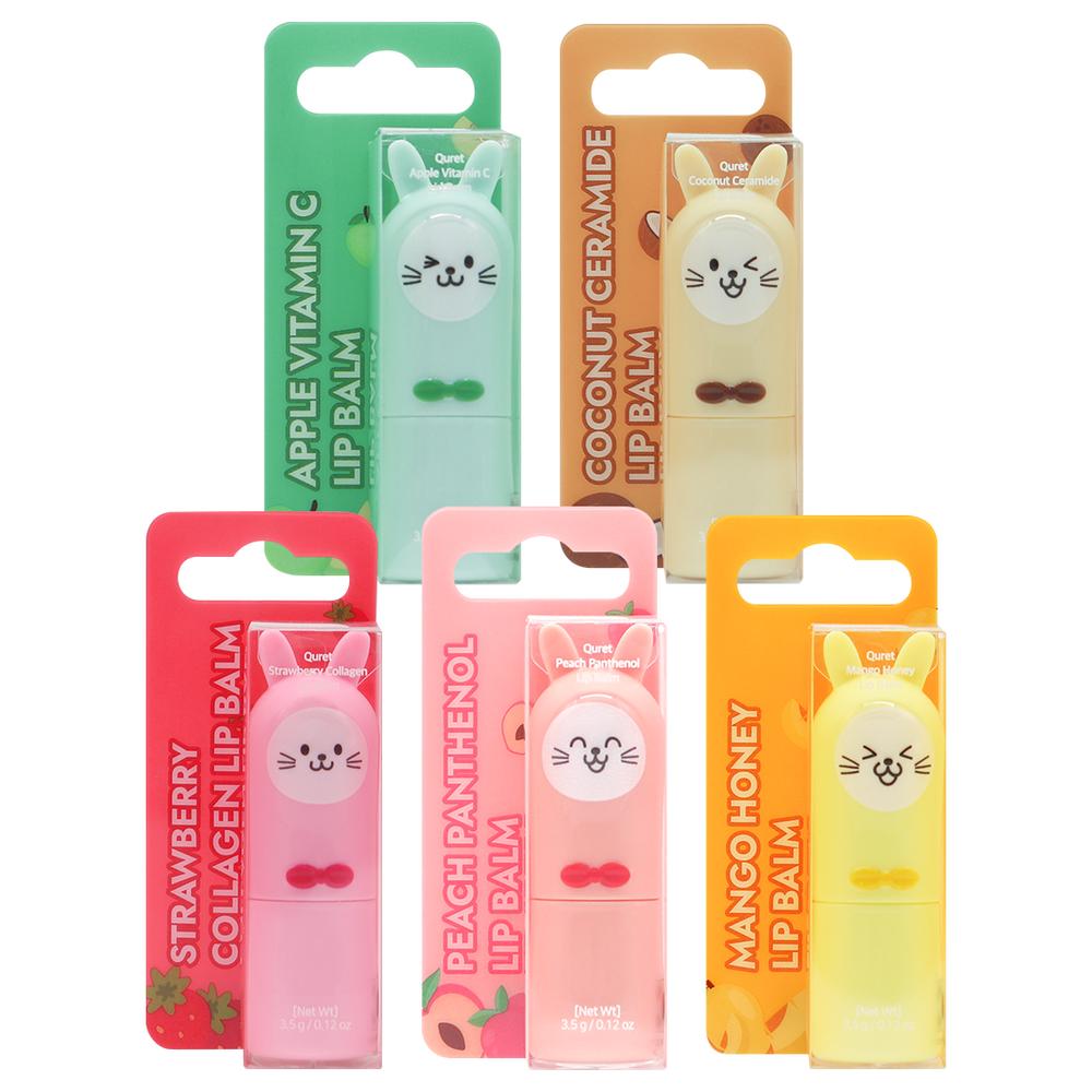 Qurit Juicy Pop Rabbit Lip Balm 5 Types (Select 1) 1 Pcs 3.5ml Mango Honey