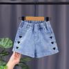 Disponibile: Pantaloncini di jeans da bambina 2025 - Nuovo stile per bambini e ragazzi, Capospalla sottile per bambine