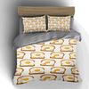 "Egg toast pattern" Bedding Duvet cover sets Duvet covers Pillowcases gifts (1 * Duvet Cover 2 * Pillowcases, without duvet insert)