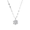 Six-claw single diamond necklace women's niche exquisite light luxury high-end sense versatile ins necklace