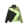 Chaqueta Deportiva Casual de Contraste de Diamante para Hombre Chaquetas Verde Oscuro CI7916-355