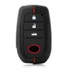 Silicone Car Key Cover Case For Toyota Land Cruiser 200 Prado Crown Tlk 200 Yaris Cross Hilux Innova Rav4 Fortuner Camry 55 50