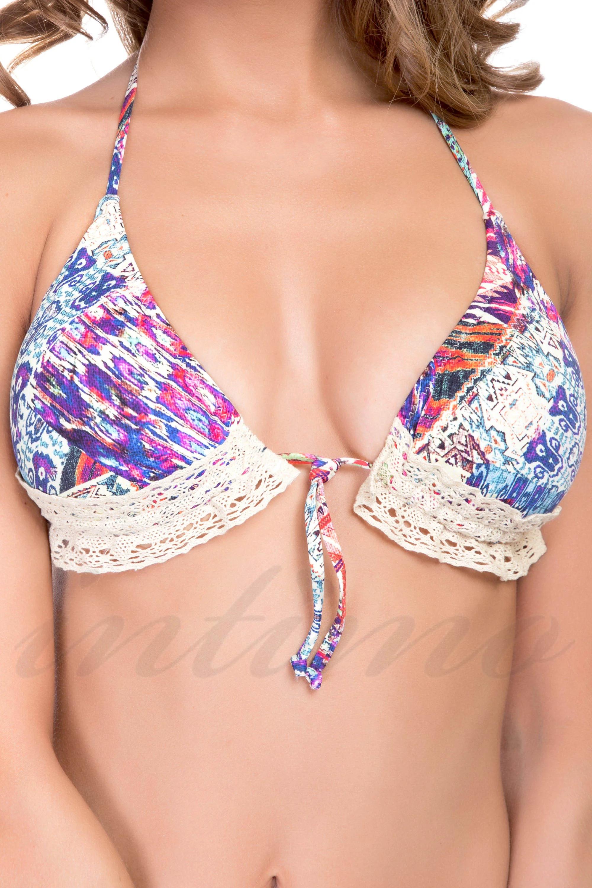 

Купальник с уплотнённой чашкой, плавки слип Lida (47704) 42B/S різнокольорові кольору