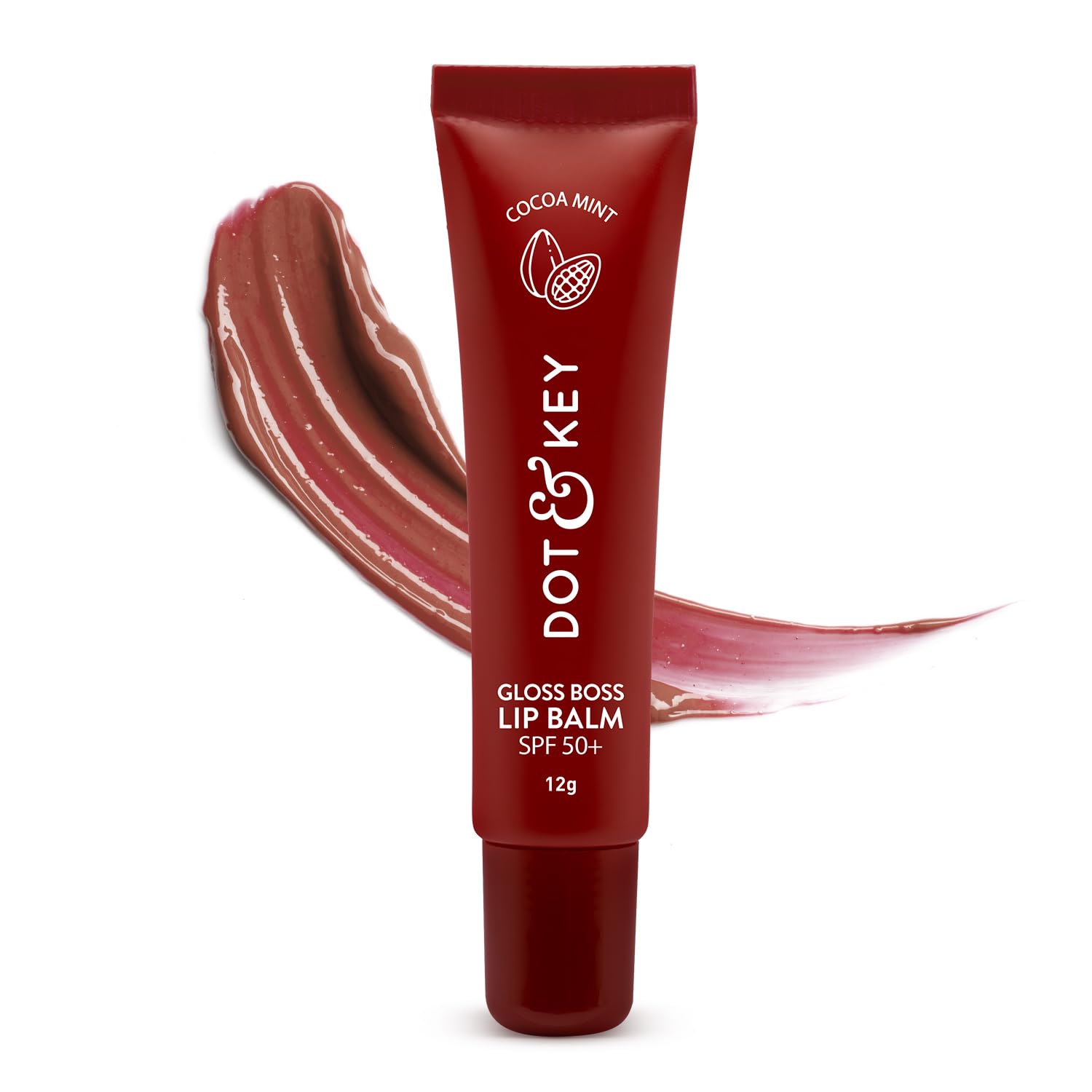 Dot & Key Cocoa Lip Balm 12gm Pack for Hydrated, Naturally Glowing Lips with SPF 30 and Vitamins C & E