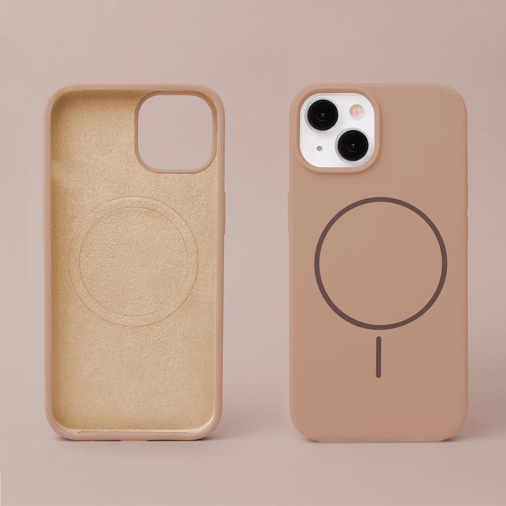 Silicone Thin Mag Cover For Iphone 16 Pro Max 6.9" Brown