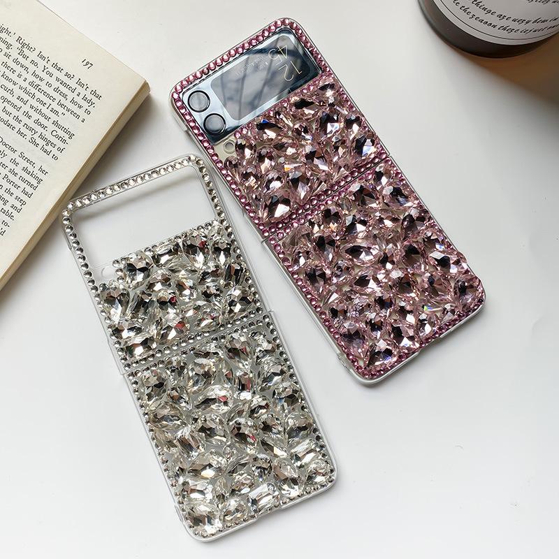 For Samsung Flod6 Rhinestone Phone Case for Samsung ZFlip7 Luxury High-end Women’s Folding Ins Niche