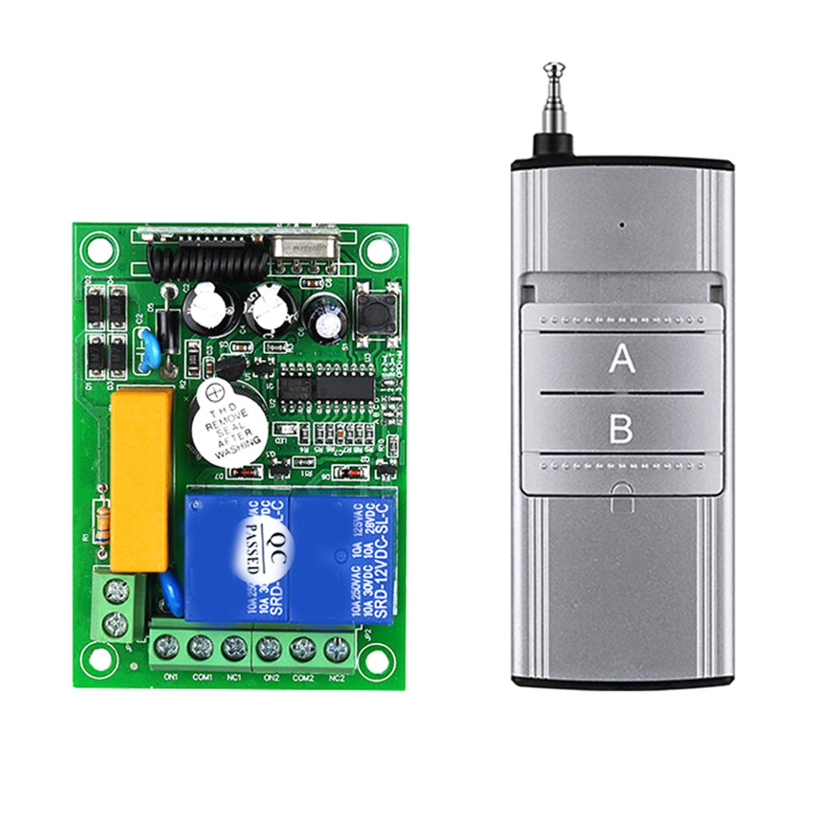 

Wireless Remote Control Switch Motor Board for Car Alarms Security Garage Door Openers Door Control AC220V 315MHZ/433MHZ A