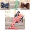 Mermaid Tail Plush Blanket With Bow Design For Cozy Home Lounge And Gift For Women