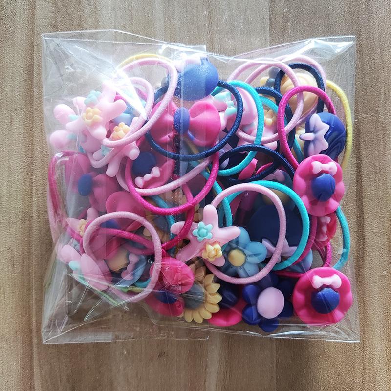 

20 шт. Детские резинки для волос Головной убор Не повреждающие Скранчи Девочки Эластичная резинка для волос Детская веревка для волос Набор резинок Аксессуары для волос