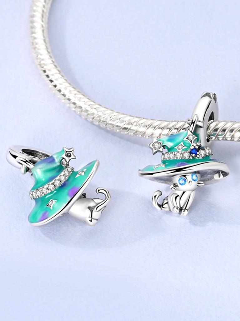 Copper Plated Original Charms Hip Hop Bear Butterfly Rose Beads Fit Bracelet Women'S Jewelry Gift