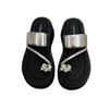 Cool slippers women's summer wear fashionable new rhinestone high-end platform sandals versatile white legs long fairy
