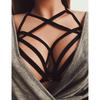 Sexy Bandage Bras Binding Sraps Lingerie Breathable Sexuable Black Cupless Bra Hollow Elastic Cage Bra Bandage Strappy