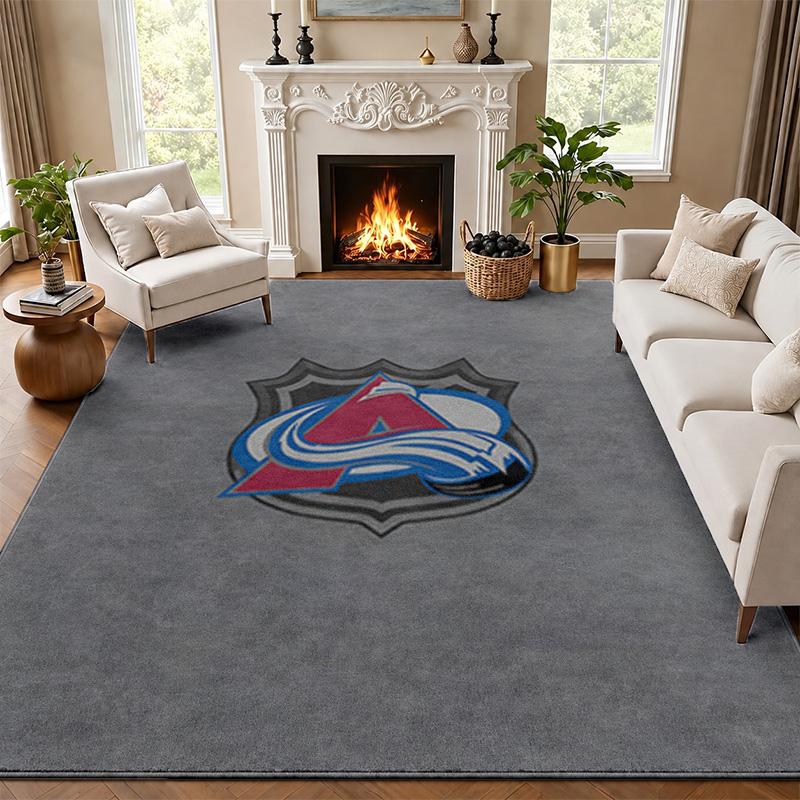 Colorado Avalanche Carpet Door Mat for Living Room or Bedroom Protective Mat Under Chair Office Decoration Christmas Gift Birthday Present