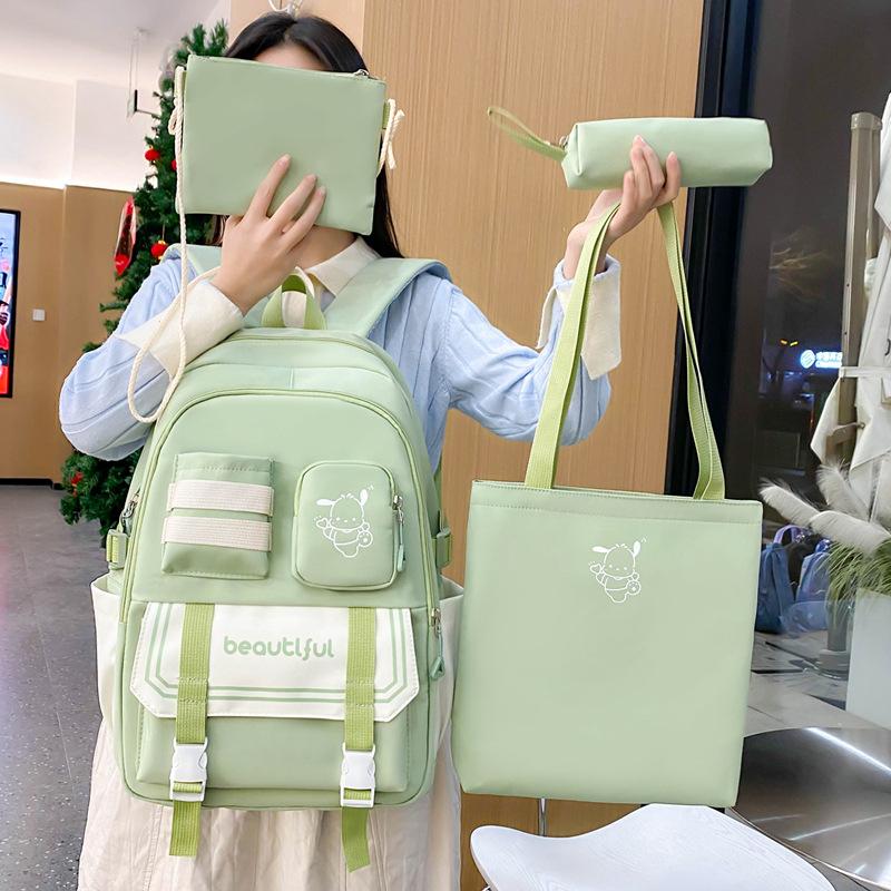 New Schoolbag Middle School Students Ins High-quality Texture Large Capacity Girls Backpack College Style Student Fashion Schoolbag