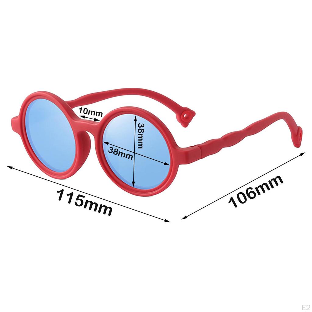 Cute Kids Sunglasses Beach Traveling Party Boys Girls Polarized Lens Glasses Light Weight Eyewear