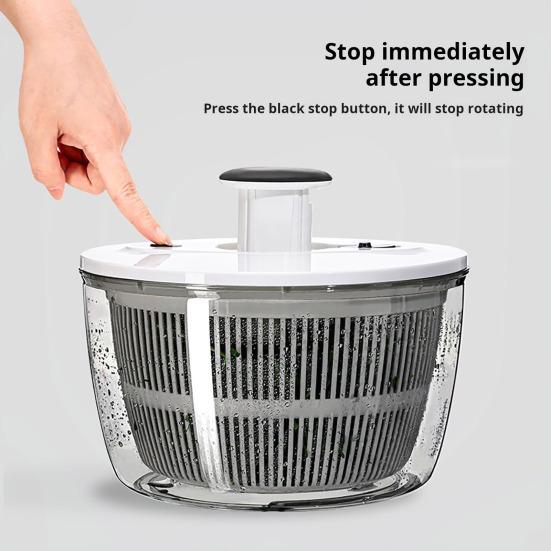 Odtokový koš na salát s protiskluzovou gumovou základnou, velkokapacitní, potravinářská, nepropustná, super vysoce účinná, salátová mísa na salát