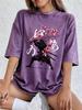Japanese Martial Arts Cotton Washed TShirts Womens Summer Oversized Tops ONeck Comfortable Short Sleeve T Shirt Basic Clothes