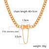 Titanium Steel Flavors Chain Following Bone Chain