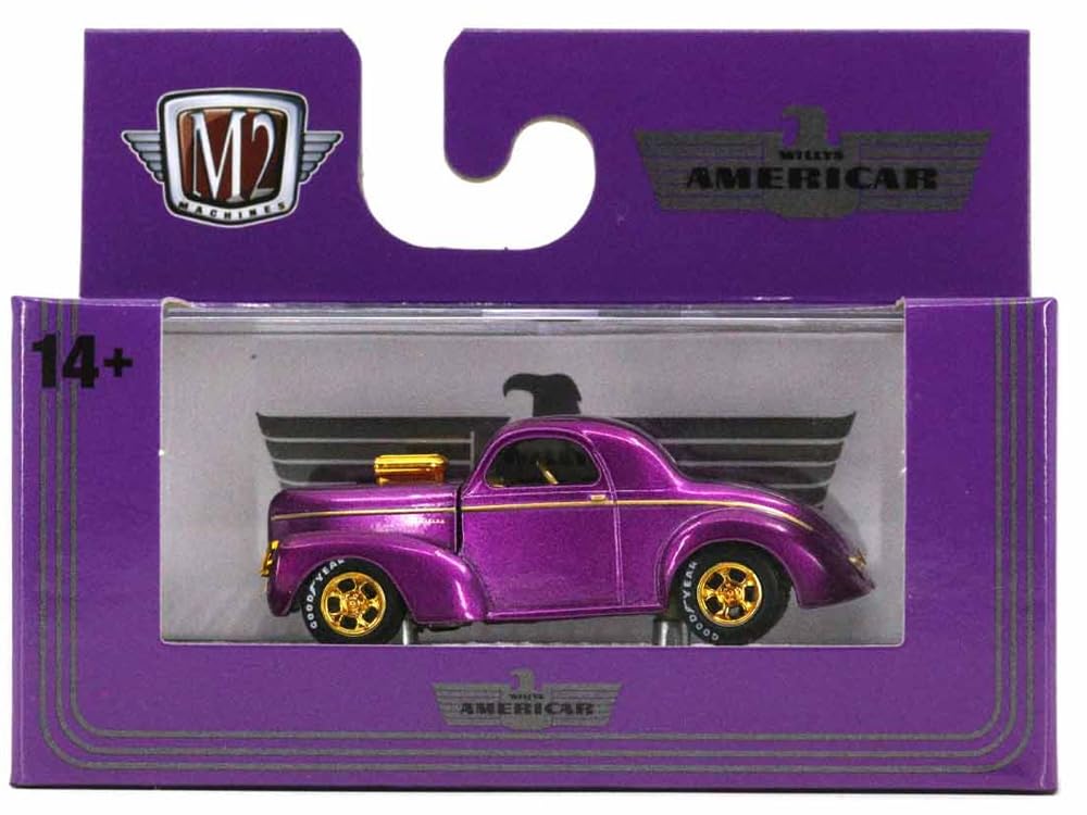 M2 MACHINES Detroit Muscle Release 67 WILLYS CHASE CAR M2 Machines Scale Detroit Muscle Release 67 Willys Chase Car 164 1941 COUPE - 164 1941