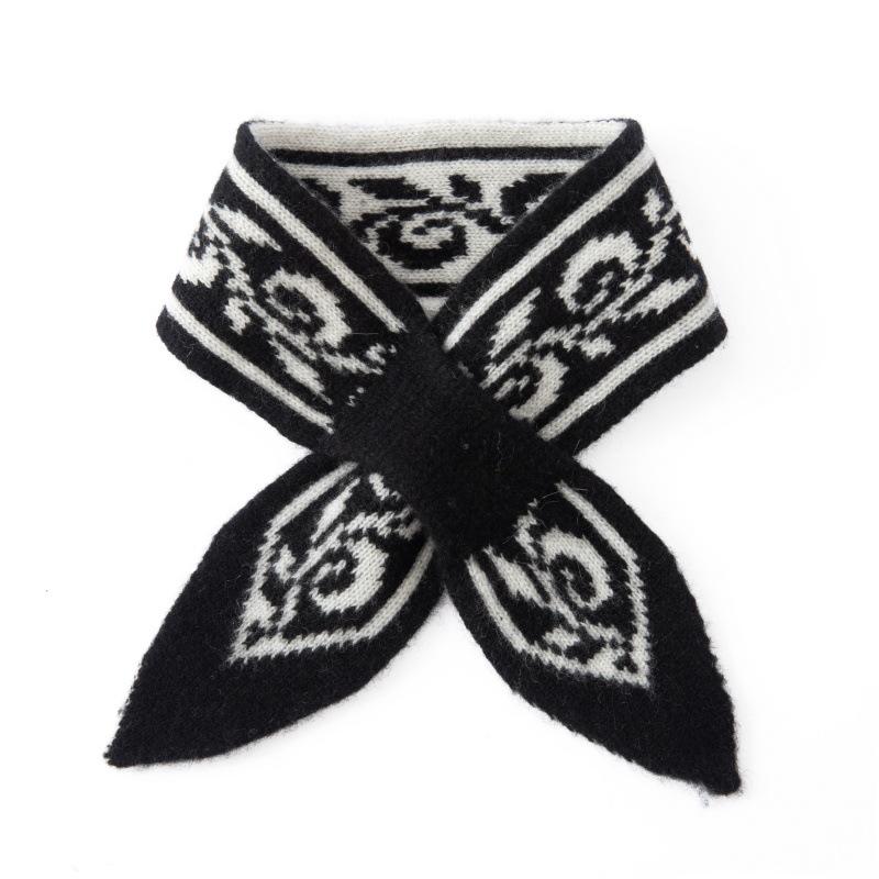 100% Pure Cashmere Women s Elegant Double-Sided Jacquard Scarf - Autumn/Winter