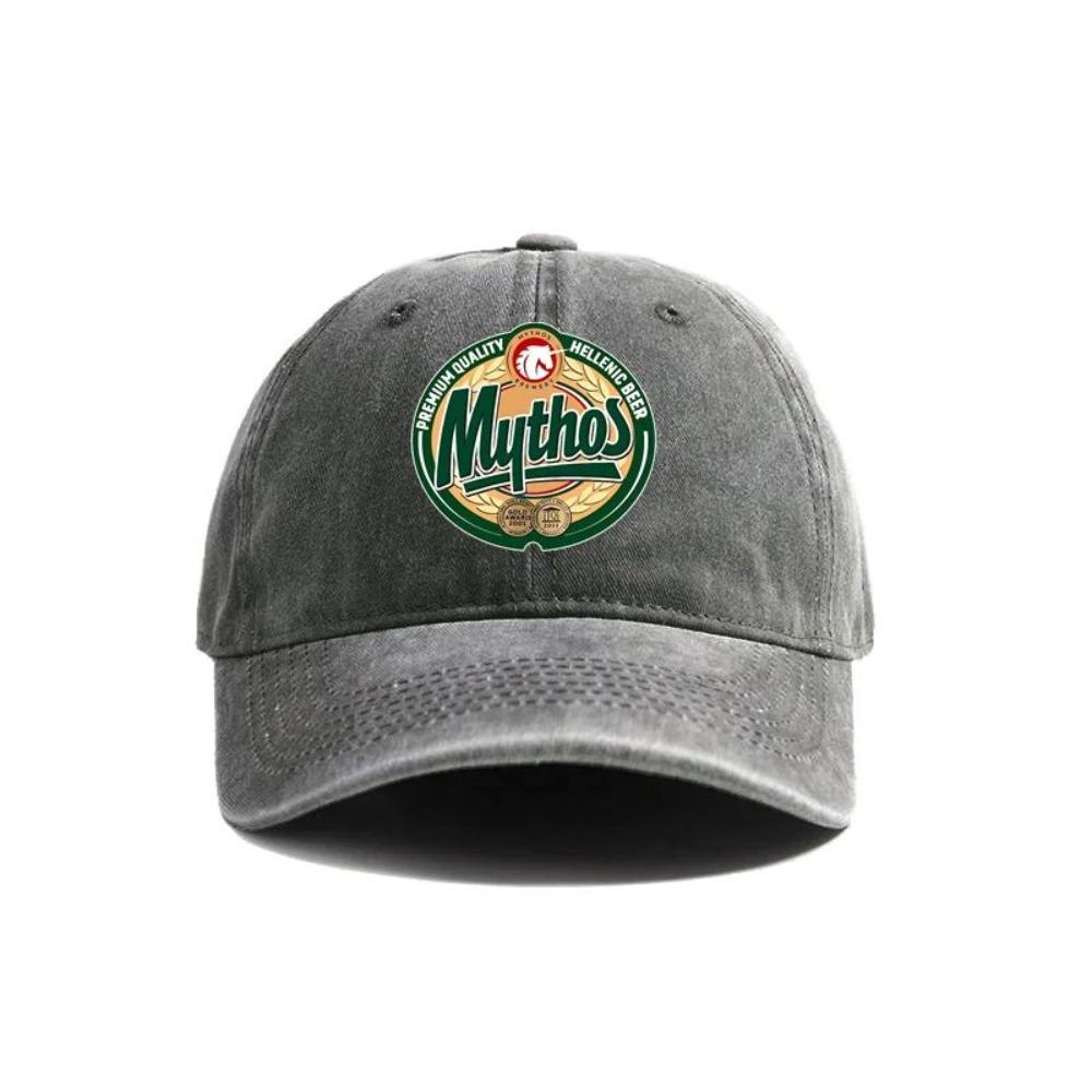 Mythos Beer Baseball Caps Distressed Hats Dad Cap Unisex Women Retro Outdoor Summer Adjustable Mythos Greek Beer Hats Casual