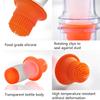 Portable Silicone BBQ Grill Oil Bottle Brush with Lid Grill Oil Brushes Liquid Oil Pastry Baking BBQ Tool Kitchen Utensils