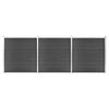 VidaXL Fence Panel Set Garden Barrier Fence Wall Balcony Edging Patio Terrace Backyard 3070430
