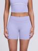 Women's High-Waist Yoga Fitness Shorts - Peach Hip, High-Elastic, Tight Athletic Wear