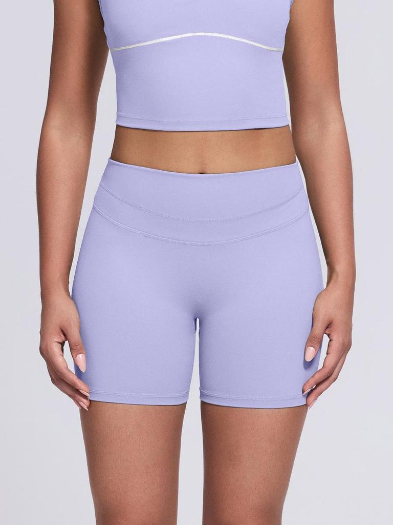 Women's High-Waist Yoga Fitness Shorts - Peach Hip, High-Elastic, Tight Athletic Wear