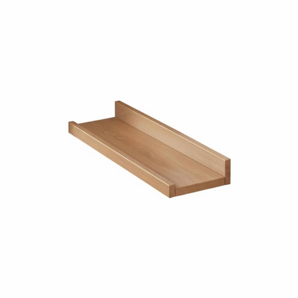 Single surfacemounted board Wood Texture surface Shelf Minimalist Design Display for Apartment