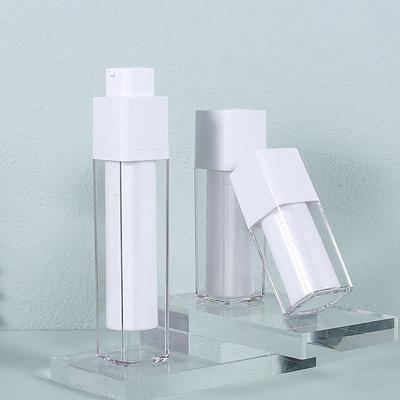 15Ml 30Ml 50Ml Airless Pump Rotate Cosmetic Container Frosted Double-Layer Thickened Square Lotion Empty Airless Bottle