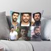 Burak Ozcivit Burakzivit Square Pillowcase Polyester Linen Velvet Pattern Zip Decor Throw Pillow Case Car Cushion Cover