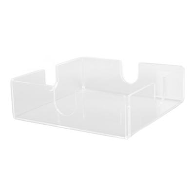 Acryl-Serviettenhalter, quadratisch, elegant, transparent, Tisch-Tissue-Spender für Küche, Restaurant, Bar