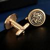 Cross-Border Round Dragon Cufflinks French Vintage Pattern Cuff Buckle Shirt Suit Sleeve Staple Decoration