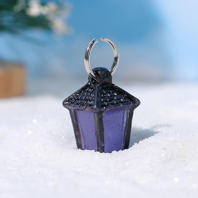 Glow-in-the-Dark Miniature Lamp Miniature Landscape Ornament Multicolored Glowing Lamp Decorative Creative Resin Craft Snow Tree Christmas Ornament