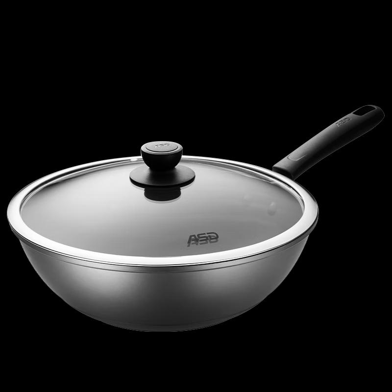 ASD 32cm Round-Bottom Non-Stick Wok