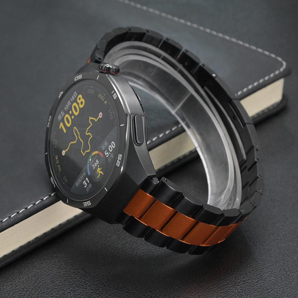 22mm Stainless Steel Metal Strap for Huawei Watch GT5 Pro 46mm 4 4 Pro Ultimate Band For Amazfit Balance GTR 2 Oneplus Watch 3 2