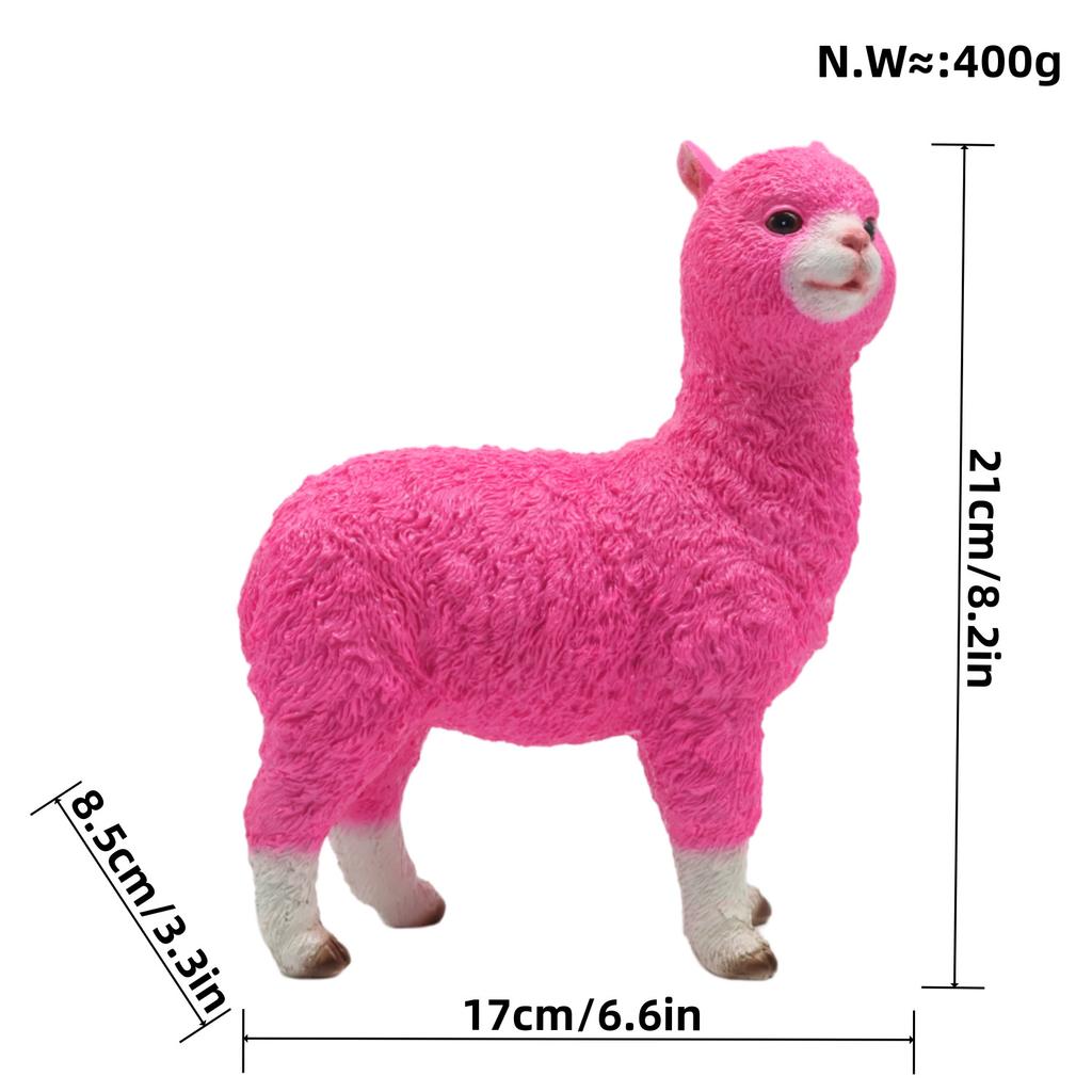 Kreative Simulation Alpaka Harzhandwerk Neues Zuhause Dekoration Wohnzimmer Eingang Geschenk Modernes Einfaches Ornament