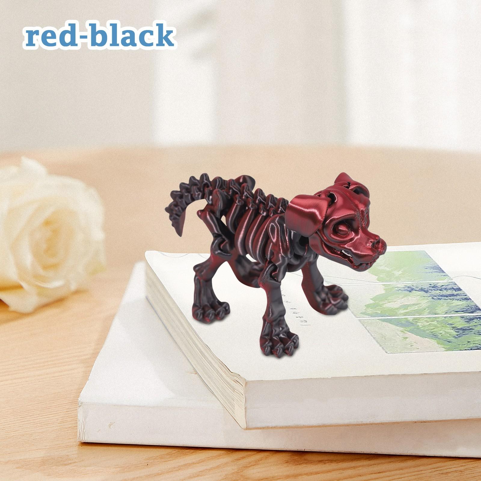 

3D-печать Скелет Собака Активность Сустав Животное Модель Самодельная Игрушка Украшения Творческие Украшения Ремесла One Size винный