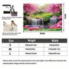 1Pcs Pink Floral Garden Waterfall Decoration Background Backdrop For Photo Studio Photo Booth Party