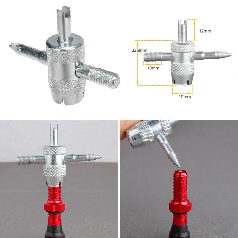 1-5PCS Tyre Valve Core Wrench Four-in-One Tyre Valve Core Screwdriver Universal Deflation Switch Automotive Tyres Repair Tool