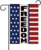 Dyrenson Freedom America Decorative Garden Ag, 4th of July Patriotic American Stars Stripes Yard Outside Home Decoration, AAS