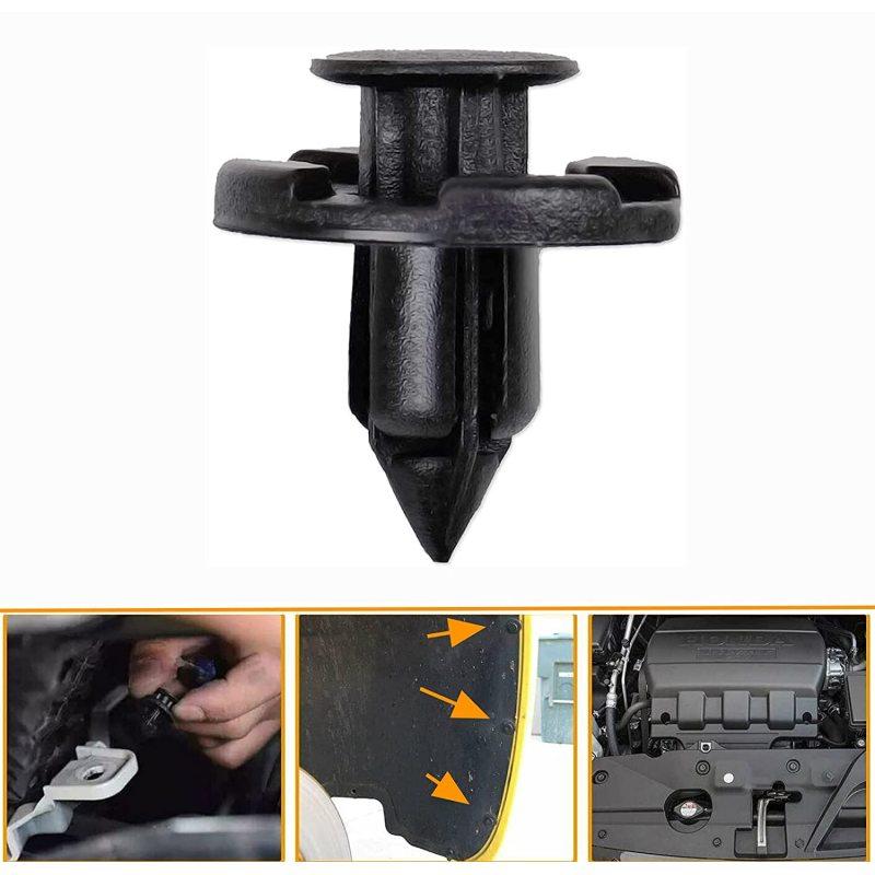30 bucăți 8 mm nituri din plastic pentru fixare bară de protecție cleme de împingere pentru Nissan