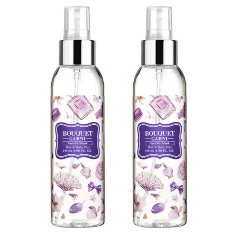 BOUQUET GARNI Fragranced Hair & Body Mist 145ml | Hair & Body Perfume Mist (6 Types Available)
