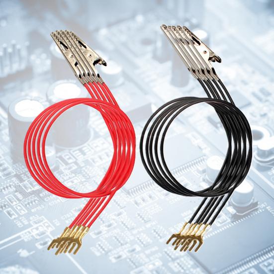 10Pcs Battery Bulb Holder Connecter U Shaped End Sturdy Science Supplies Electrical Testing Experiment Crocodile Clips Wire Connecter for School