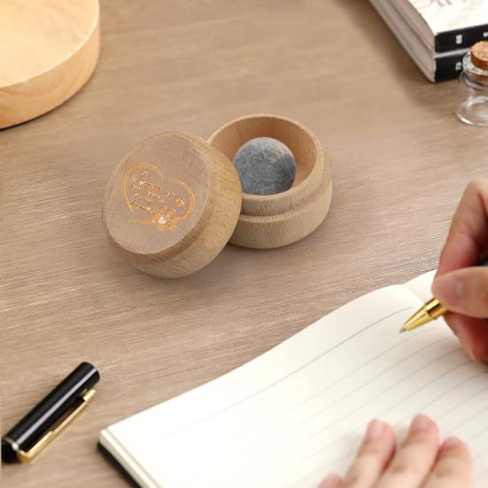 Yousheng Pet Memorial Keepsake Box Elegant Wooden Paw Print Design Engraved Smooth Surface Pet Cremains Storage Box