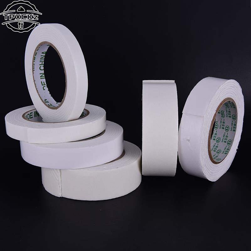 5M Foam Double Faced Adhesive Craft Padded Mounting White Strong Double Sided Sticky Tape Size 1.5/1.8//2.4/3.0/3.6/4.0cm Width