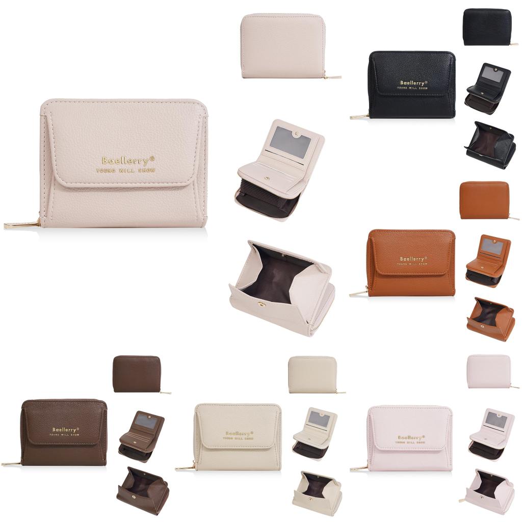 Fashionable And Minimalist Short Wallet With Letter Printing Design For Daily Use And Wearresistant Durability