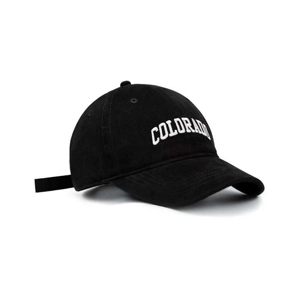 Soft Cotton Baseball Caps Solid Letter Embroidery Men Women Cap Hip Hop Sunscreen Adjustable Snapback Casual Outdoor Visor Hats